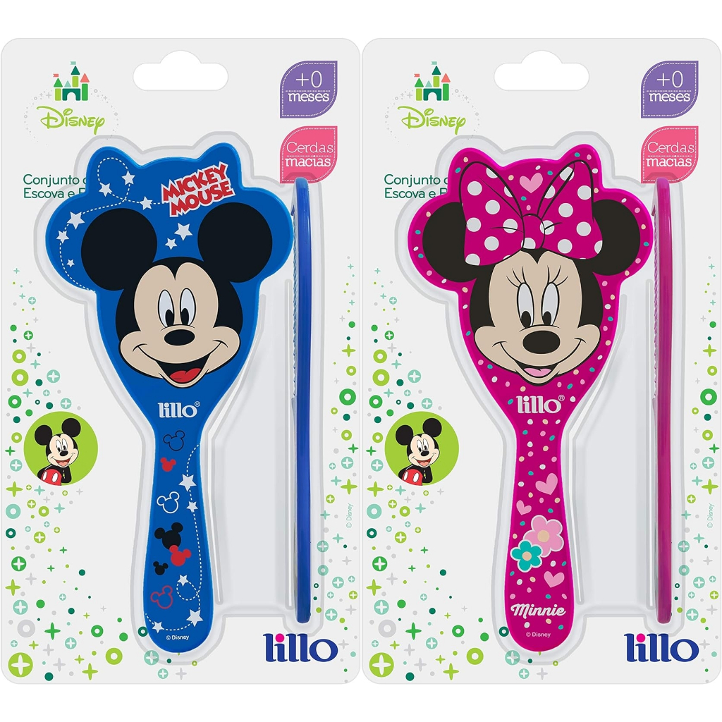Conjunto Pente e Escova Lillo Bebe Infantil Disney