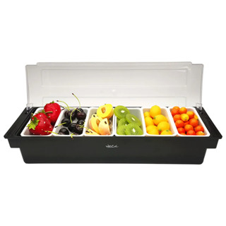 Porta Condimentos P/ Temperos Frutas C/ 6 Divisórias Weck