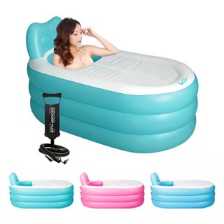 Banheira Inflável Portátil com Encosto 150l Vg Plus em Oferta na Shopee