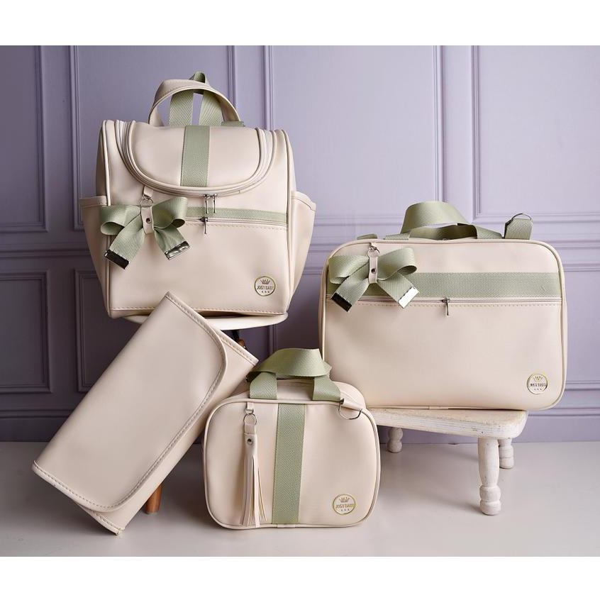 Bolsa maternidade 4 peças Super Luxo com mochila 2 em 1 para bebe menino/menina (josybaby)