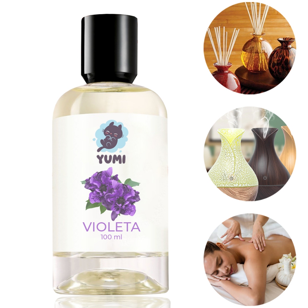 Essência Concentrada 100ml VIOLETA Para Aromatizador Difusor Umidificador Elétrico Hidrossolúvel A Melhor em Oferta na Shopee
