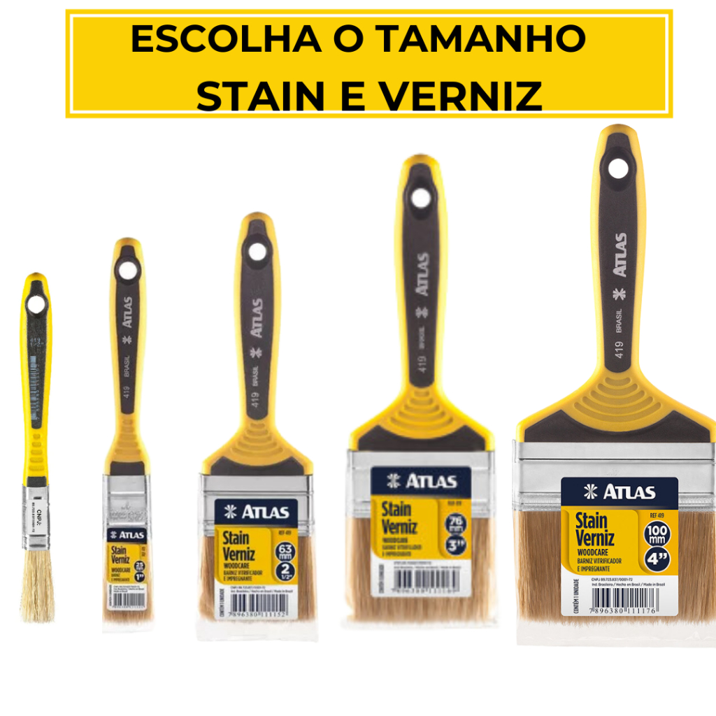 Pincel Trincha Dupla Pintura Stain E Verniz 419 Atlas Escolha o tamanho em Oferta na Shopee