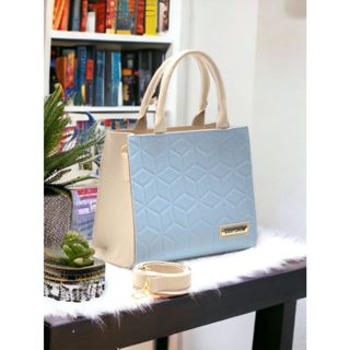 Bolsa Feminina Média Santorini Handbag Com Bolso Externo mais Alça Lateral.