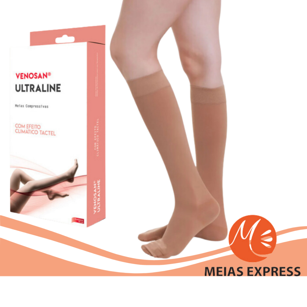 Meia 3/4 Compressiva Venosan 4000 Ultraline 20-30 mmHg – Pernas Leves e Saudáveis – Bege