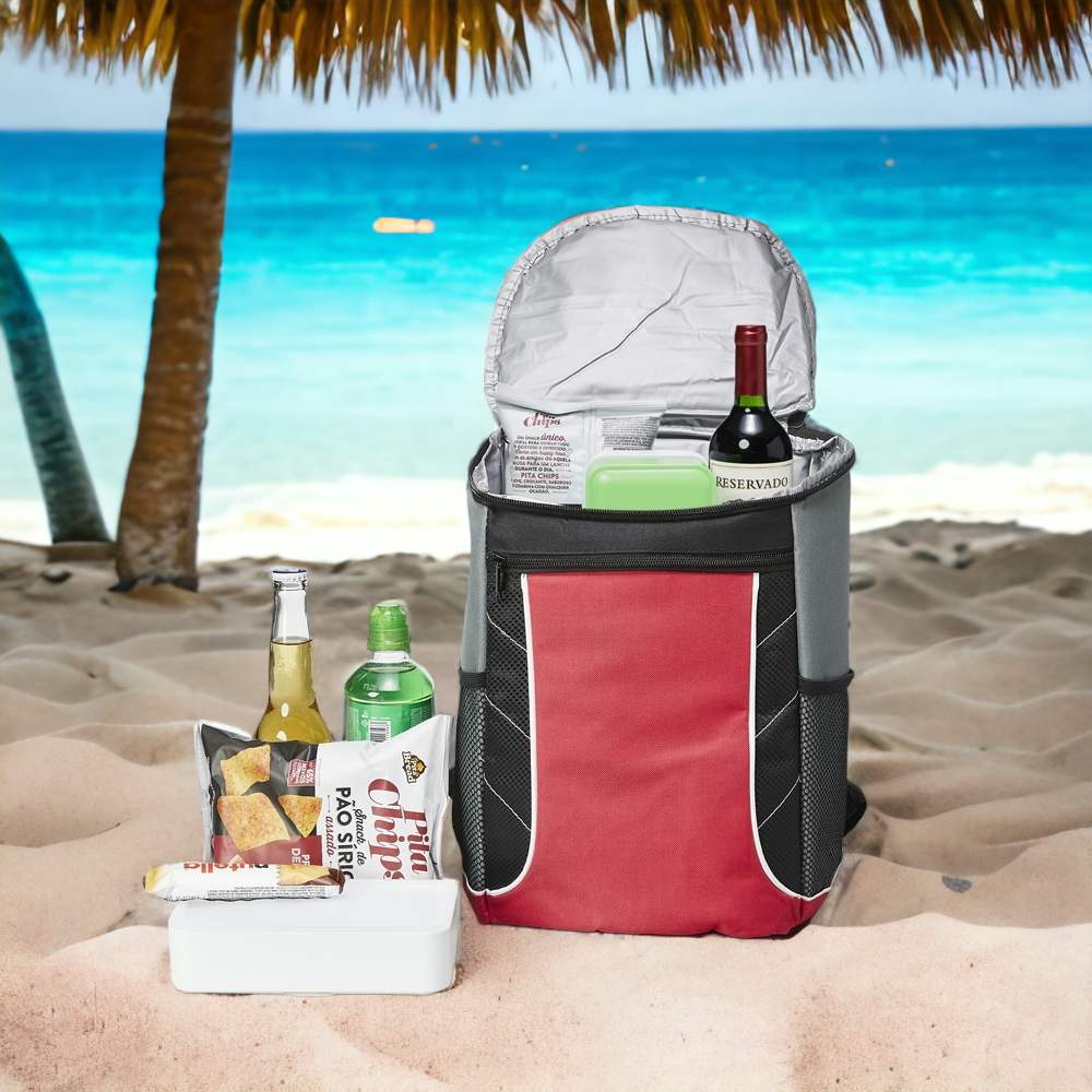 Bolsa Mochila térmica 18 litros para marmita porta latas para praia churrasco