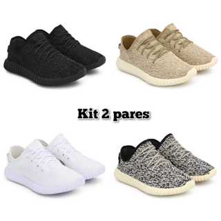 Kit Tenis Masculino Academia Super Confortavel Boost 2 pares