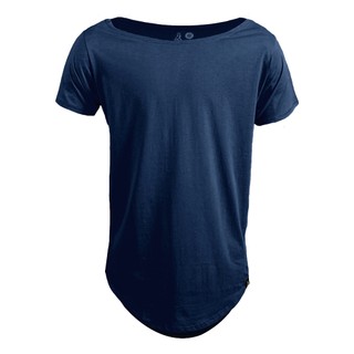 Kit 2 Camisetas Longline Modelo Gola Canoa Owlfleek