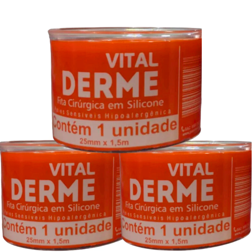 Kit C/3 Fitas para Cicatrizes e Queloides Gel Silicone 2,5cm x 1,5m em Oferta na Shopee