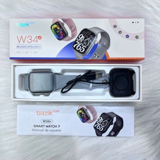 Basike Relogio Inteligente Smartwatch W34 Plus Chamadas Esportivo Masculino Feminino