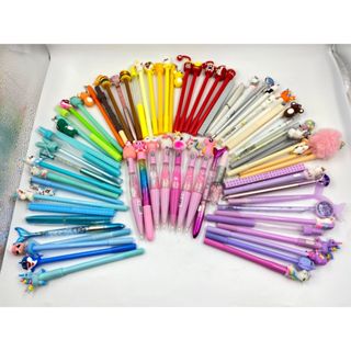 Kit Canetas Divertidas 60 Unidades. Sortidos - Papelaria Fofa e Criativa