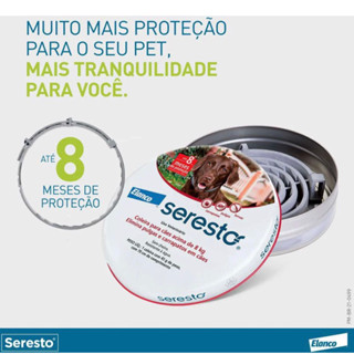 coleira Antipulgas e Carrapatos Seresto. acima de 8kg produto Original