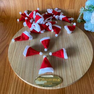 Aplique Mini Gorro de Natal - Pacote com 10 Unidades Ou Mais