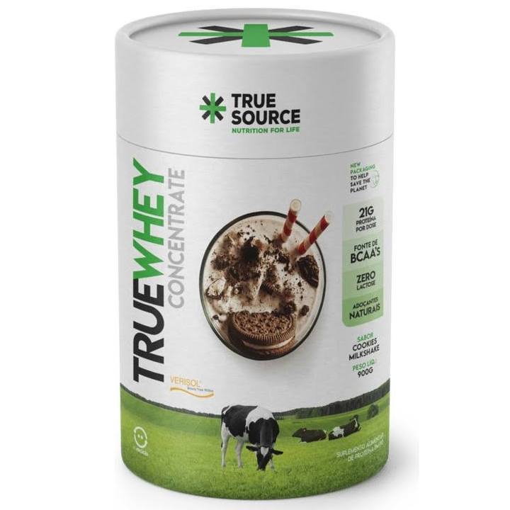 True Whey Concentrate Do Soro Do Leite 900g Zero Lactose, VERISOL Hidrolisado- True Source