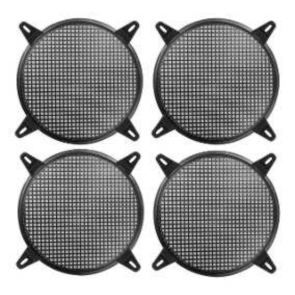 Kit 4 Peças Tela Plástica Com Garra Para Falante 15 Polegadas + Parafusos + Garras