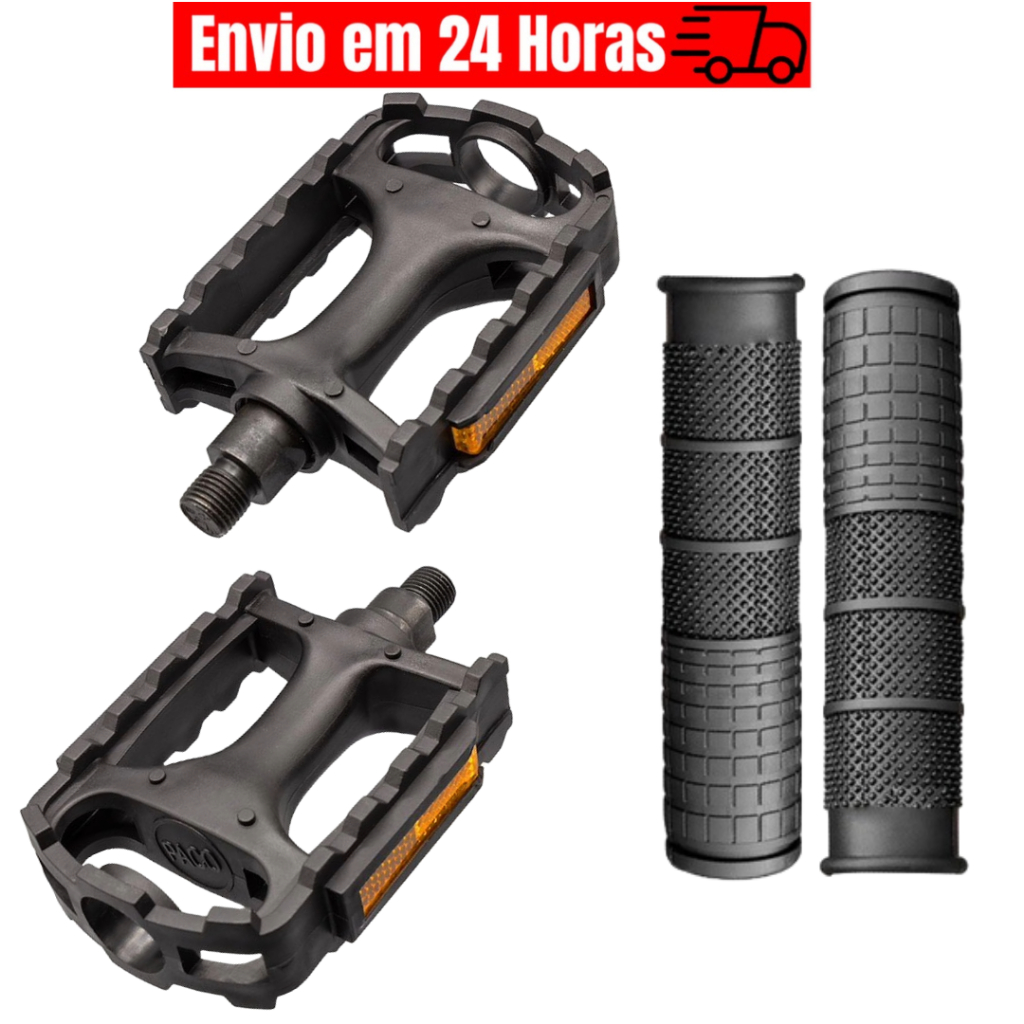 Pedal Bike Bicicleta Rosca Fina de Pedivela Monobloco Nylon 1/2 MTB Par de Manoplas em Oferta na Shopee