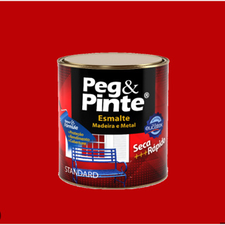 Tinta esmalte Sintético Vermelho vivo Brilhante Seca Rápido 900Ml - Eucatex em Oferta na Shopee