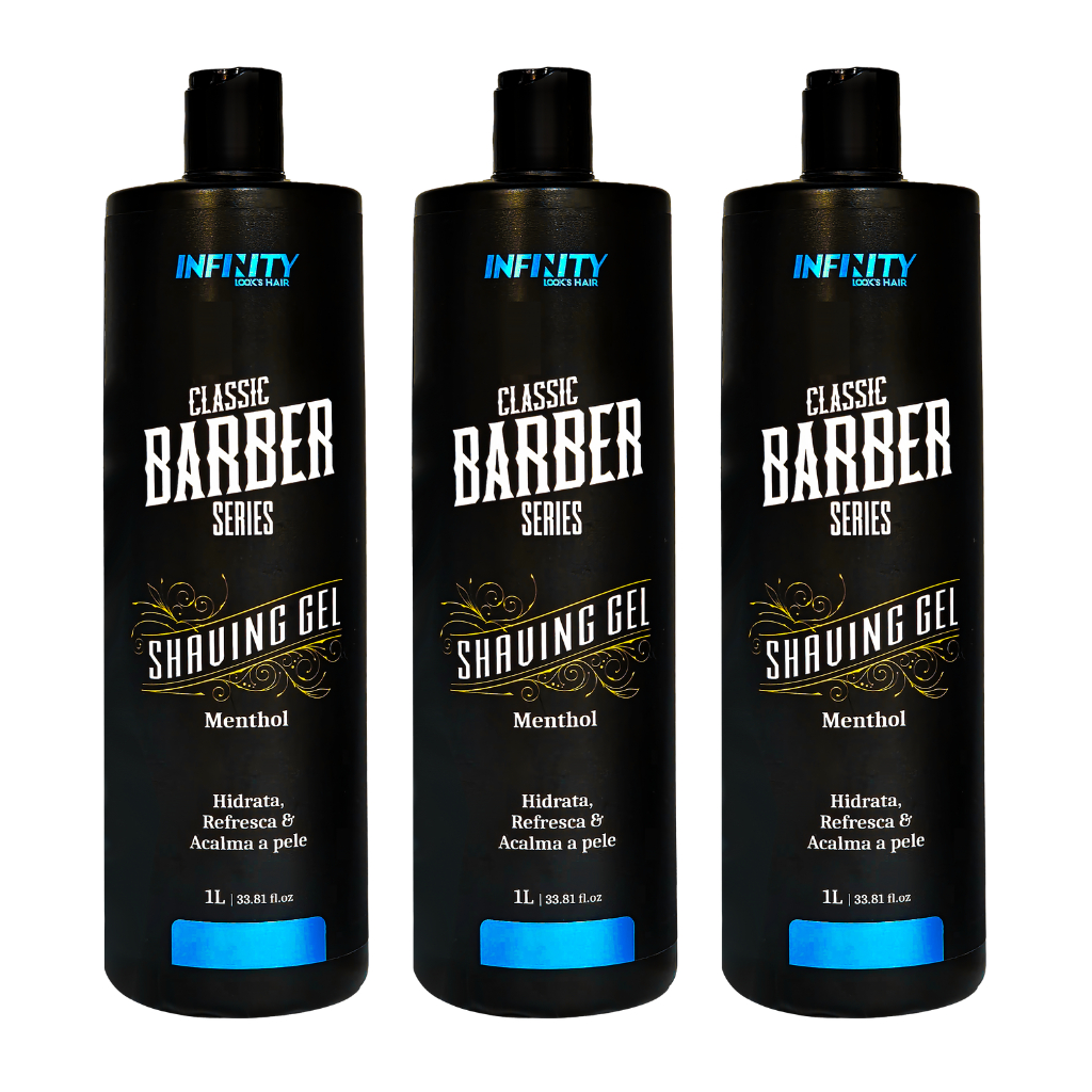 Shaving Gel 1L Menthol - INFINITY LOOKS HAIR  3 Un