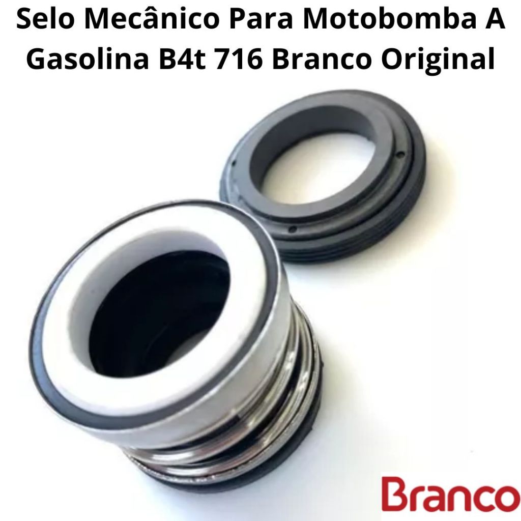 Selo Mecânico Para Motobomba A Gasolina B4T 716 Branco Original