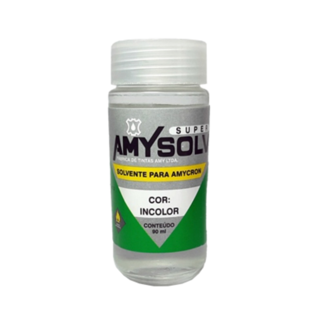 Diluente Para Tinta De Couro AMYSOLV 90ml Amycron em Oferta na Shopee