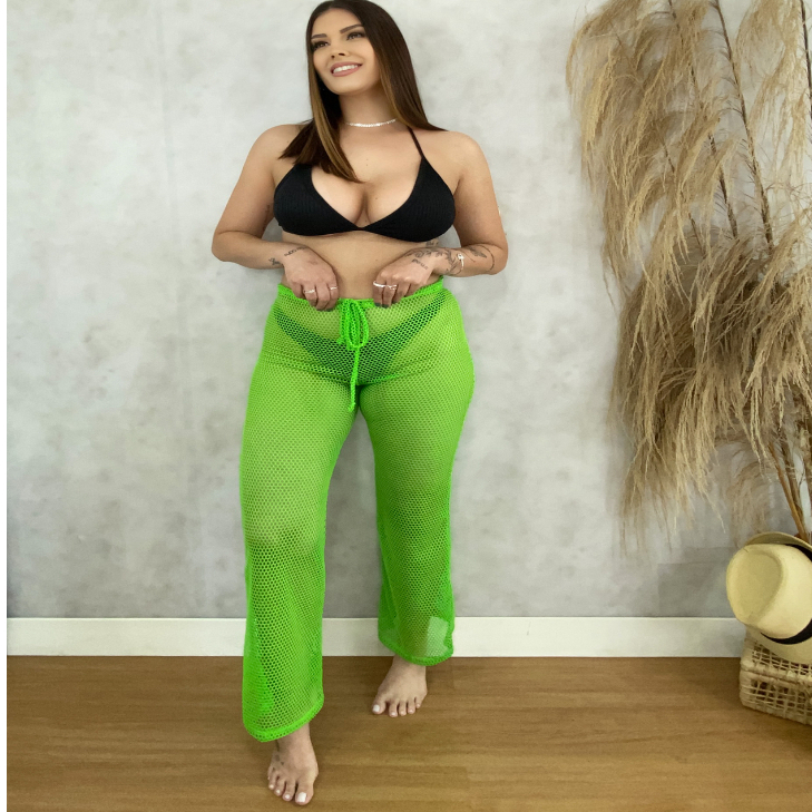 CALÇA ARRASTAO/SAIDA DE PRAIA/CALÇA PISINA\ PRAIA \FASHION\ ELEGANTE
