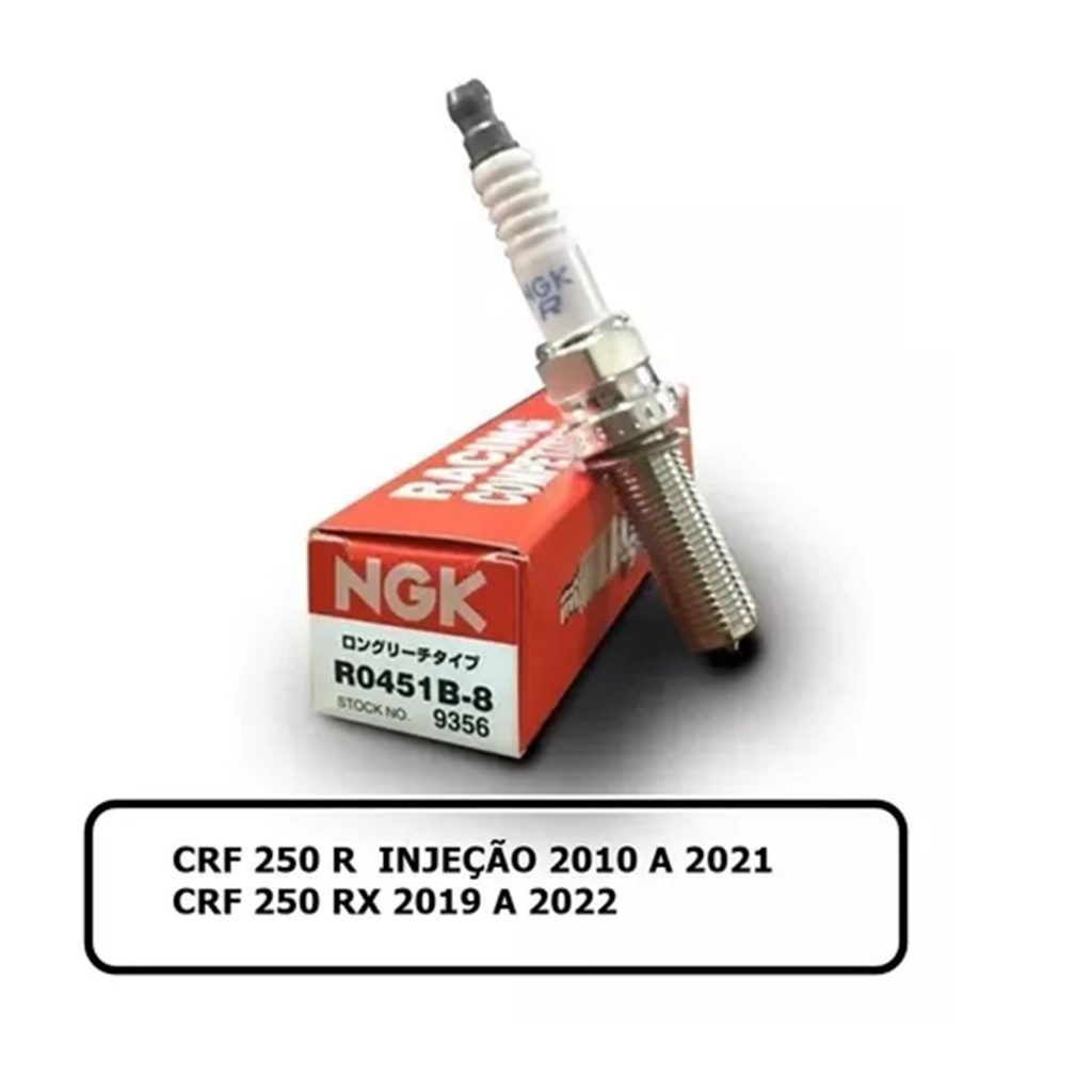 Vela CRF 250 CRF250 r RX Injecao Injetadas NGK R0451B-8