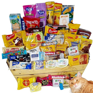 Cesta Café Da Manhã E Chocolate Presente 52 Itens Aniversario Surpresa em Oferta na Shopee