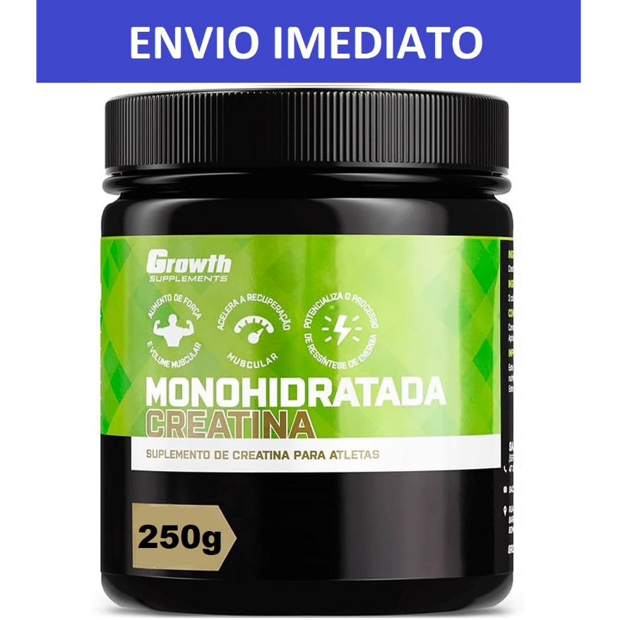 Creatina Monohidratada 250g - Growth ORIGINAL LACRADO