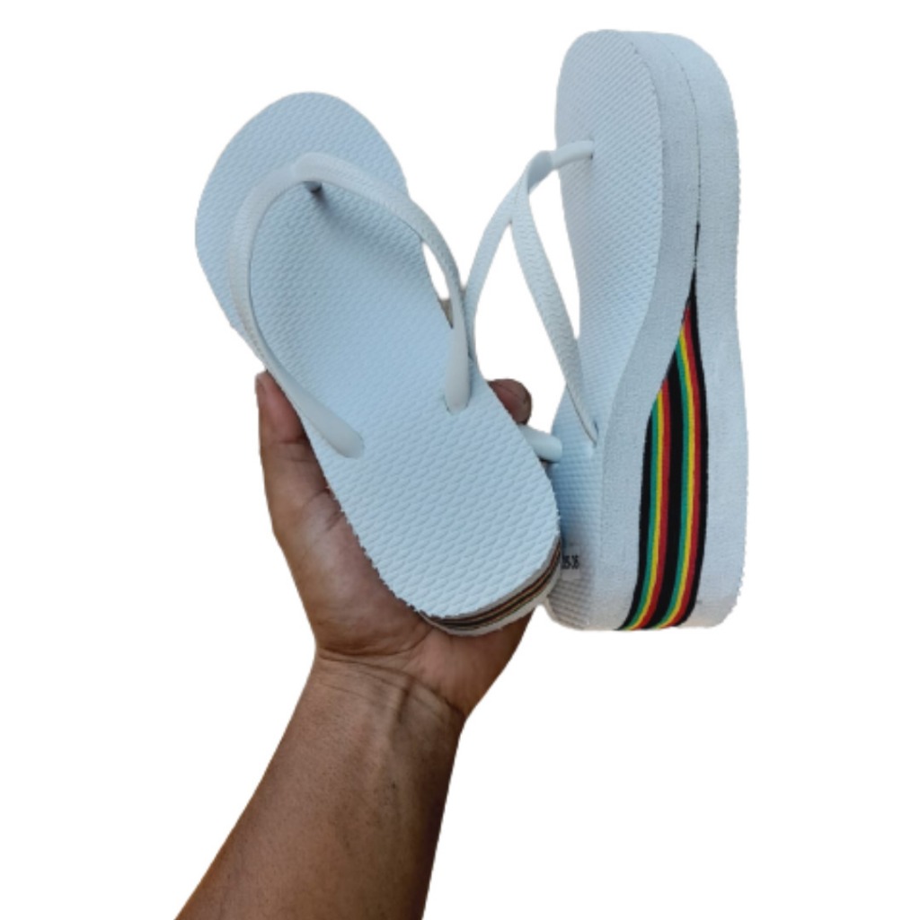 Tamanco Ortopédico Feminino Chinelo Borracha Anabela  Leve Macio Confortável Femenina Plataforma 6 cm