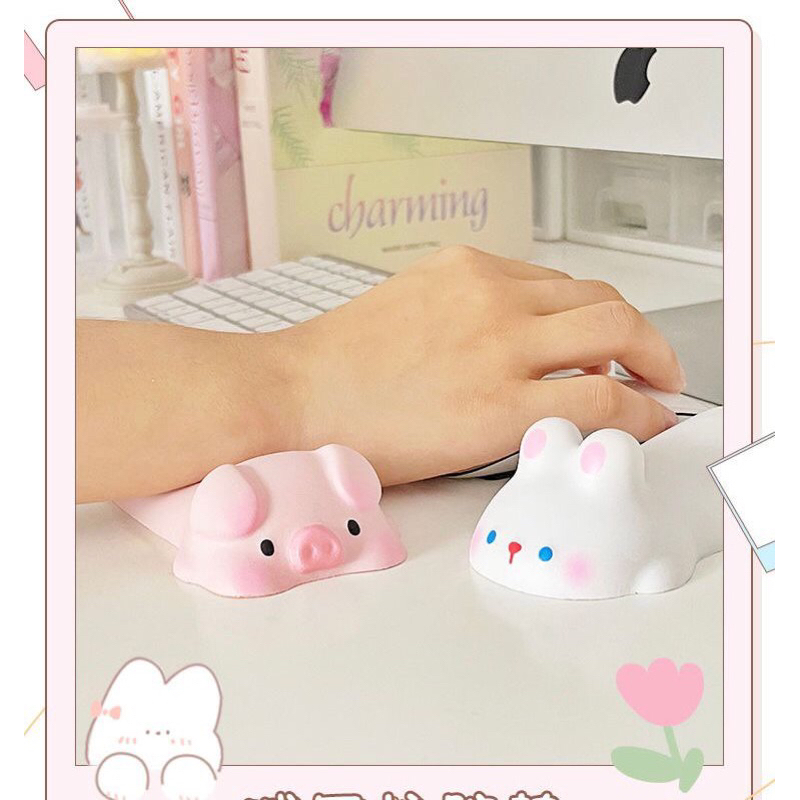 LANFYMouse Pad Acessórios Para Computador Almofada De Apoio Pulso Mesa TecladoDesenhoAnimadoPadrão Animal Suporte Manual em Oferta na Shopee