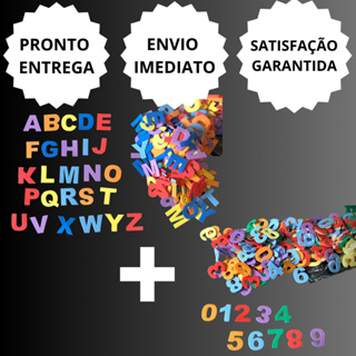 Kit Números E Alfabeto De EVA Com 570 Letras E 300 Numeros Brinquedo Educacionais Pedagogia em Oferta na Shopee