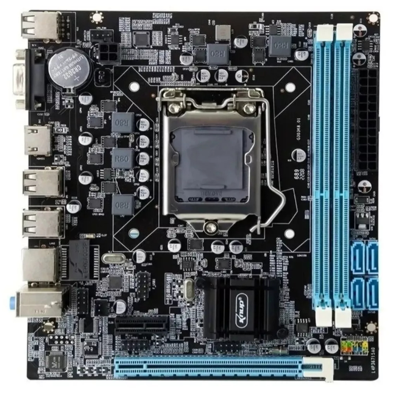 Placa Mãe H61 Ddr3 Hdmi Lga 1155 / Processador Core I3 I5 I7 Cor Preto (h61