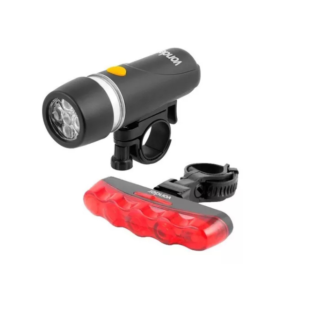 Kit Lanterna Bike Bicicleta Traseira E Dianteira Vonder