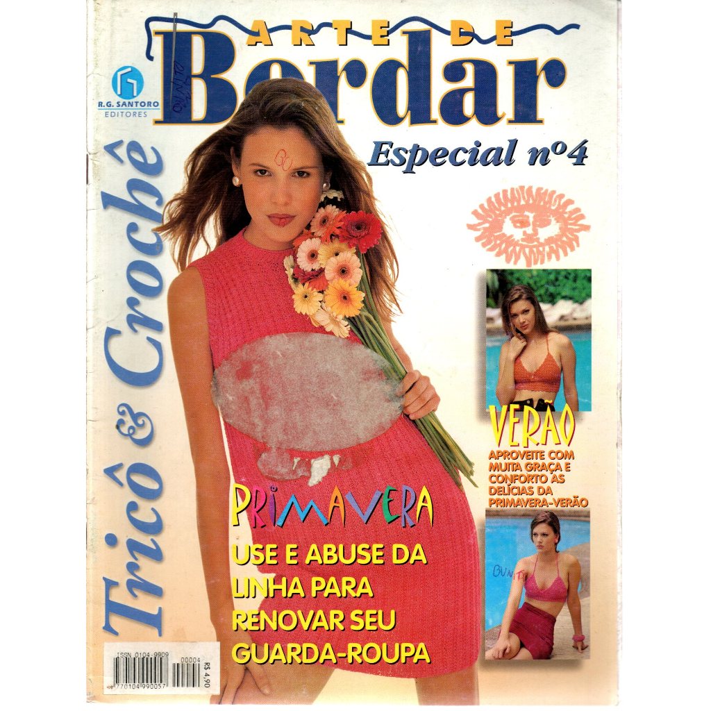 Revista Arte De Bordar, Especial, Nº 4, Tricô E Crochê