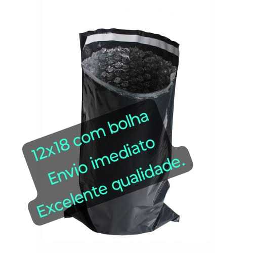 Envelope de Segurança 12x18 com bolhas 25 unidades, 25 micras , Excelente qualidade e Envio Imediato