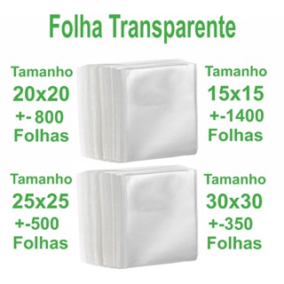 Folha Transparente Brownie Bem Casado Maçã do amor Bala Baiana Doces 15x15 20x20 25x25 30x30 1kg Polipropileno em Oferta na Shopee