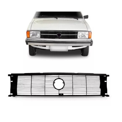 Grade Dianteira Radiador Passat 79 80 81 82 Friso Preto
