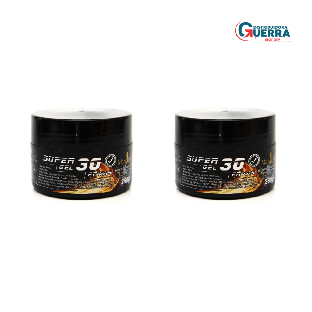 Kit 2 unidades Super gel 30 Ervas 250g Mary Life em Oferta na Shopee