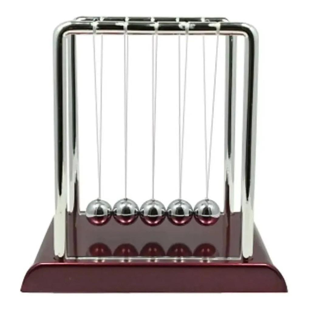 Pêndulo de Newton Enfeite Decoração p/ Sala Escritório Balance Balls - 9cm ou 13,5cm