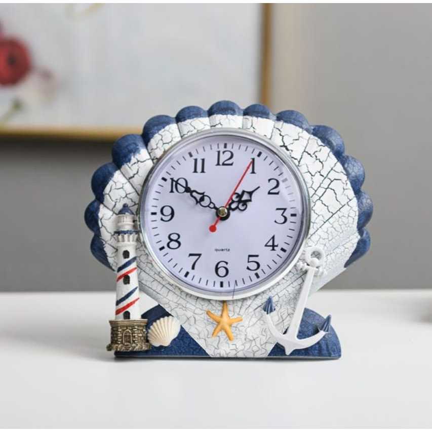Relógio de pêndulo doméstico estilo marinho relógio pequeno decorativo