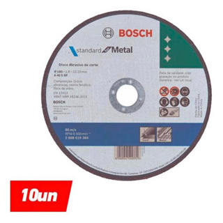 Kit 10 Disco Corte Inox/ferro 180x1,6mm  7” BOSCH em Oferta na Shopee