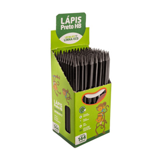 LAPIS GRAFITE PRETO HB LINHA ECO SEXTAVADO CAIXA C/ 144 UN - LEONORA em Oferta na Shopee