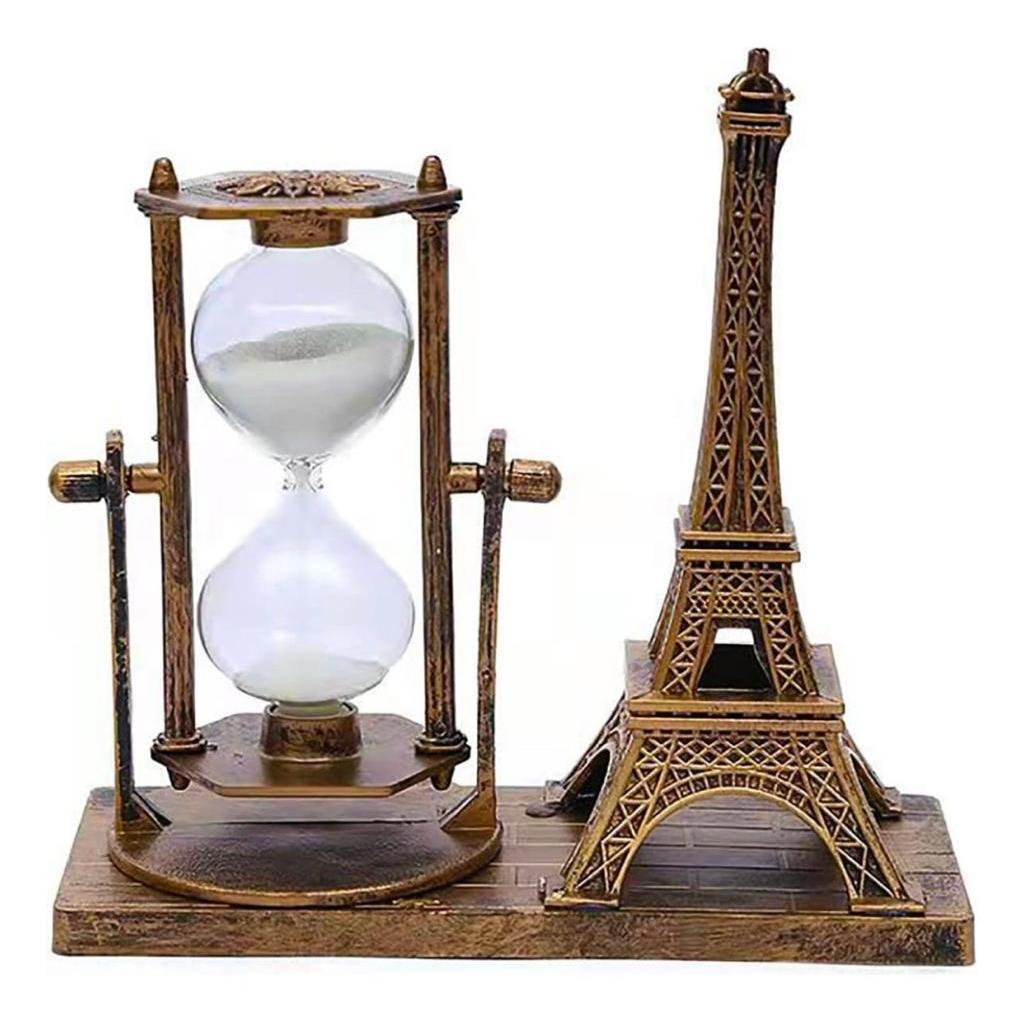 Enfeite De Mesa Ampulheta Com Torre Eiffel De 15cm em Oferta na Shopee