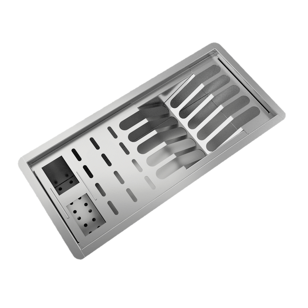 Calha Escorredor Úmido Inox Linear 44cm