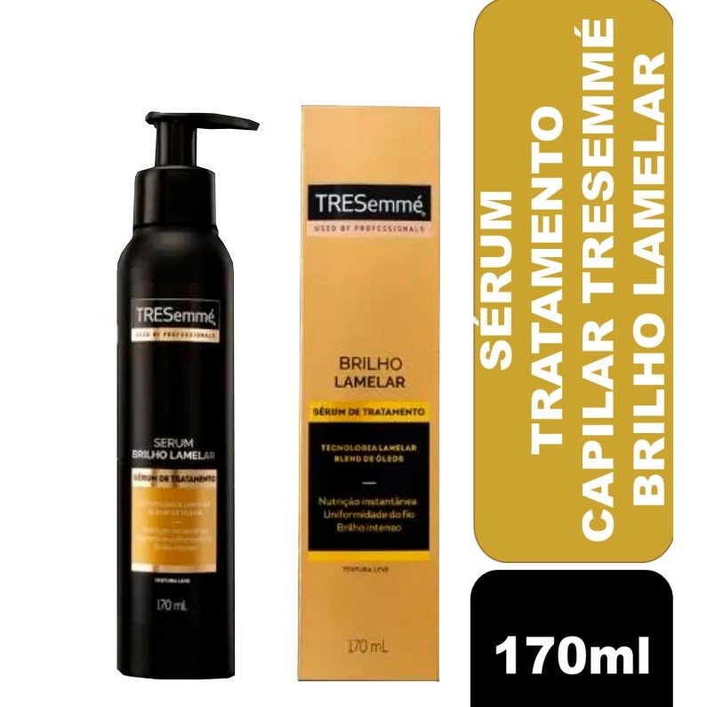 Sérum de Tratamento Tresemmé Brilho Lamelar Frasco 170ml em Oferta na Shopee