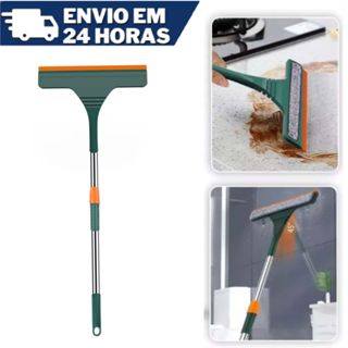 Rodo Rodinho Microfibra Limpa Vidro Multiuso 2 em 1 Com Cabo Extensível Limpa e Seca Flexível Janelas em Oferta na Shopee