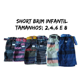 Kit 5 Short Infantil Brim Masculino em Oferta na Shopee