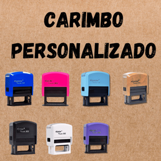 Carimbo Automático Personalizado Nykon 38X14 em Oferta na Shopee