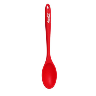 COLHER PARA ARROZ DE SILICONE COCA-COLA VERMELHA 27 CM