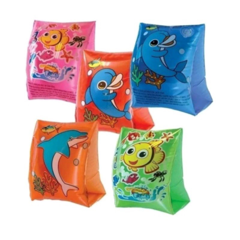 Boia de Braço Inflável Peixinho Infantil Natação Piscina Praia