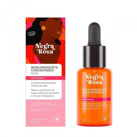 Oleo Rosa Mosqueta Facial Concentrado Negra Rosa 30ml